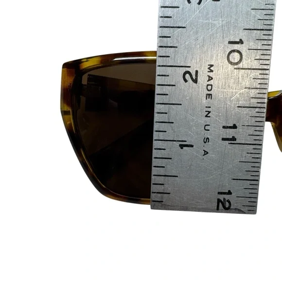 Von Zipper Overture Sunglasses Square Tortoise Brown Frame Lenses Italy